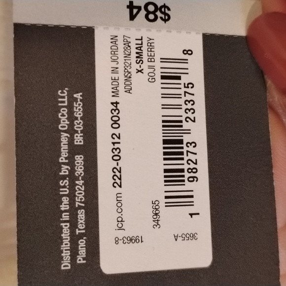 Worthington Woman's Goji Berry Scoop Neck Midi Dress With Side Slit, Size: XS - Picture 3 of 10